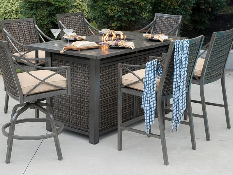 Top Rated Outdoor Furniture Sets, Gas Fire Pit Sets With Seating