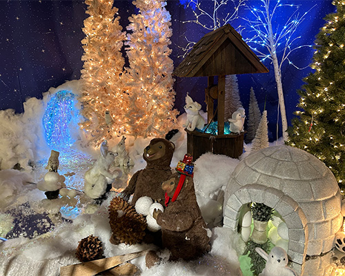Christmas Animation Mice At Hicks Nurseries Westbury NY