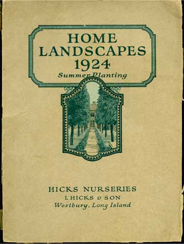 Hicks Nurseries Home Landscapes 1924-cover