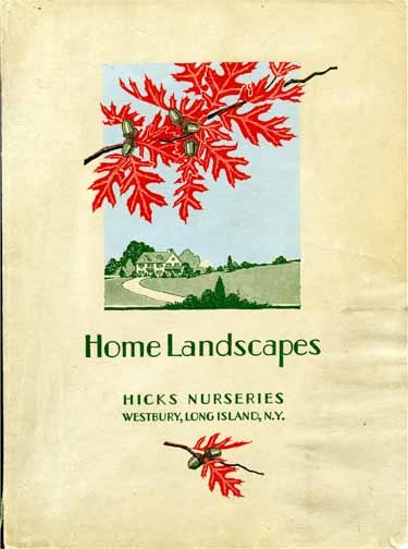 Hicks Nurseries Home Landscapes 1929 - cover