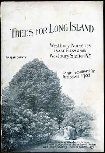 Hicks Nurseries circa 1900 Trees for Long Island