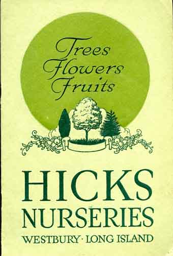 Hicks Nurseries circa 1928 Trees Flowers Fruits