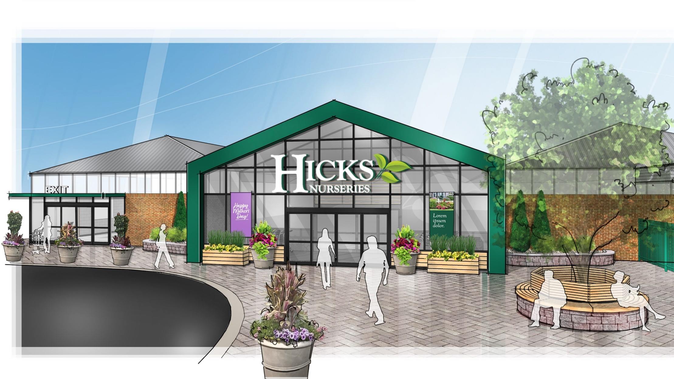 New Hicks Nurseries Store Front 2023 RS