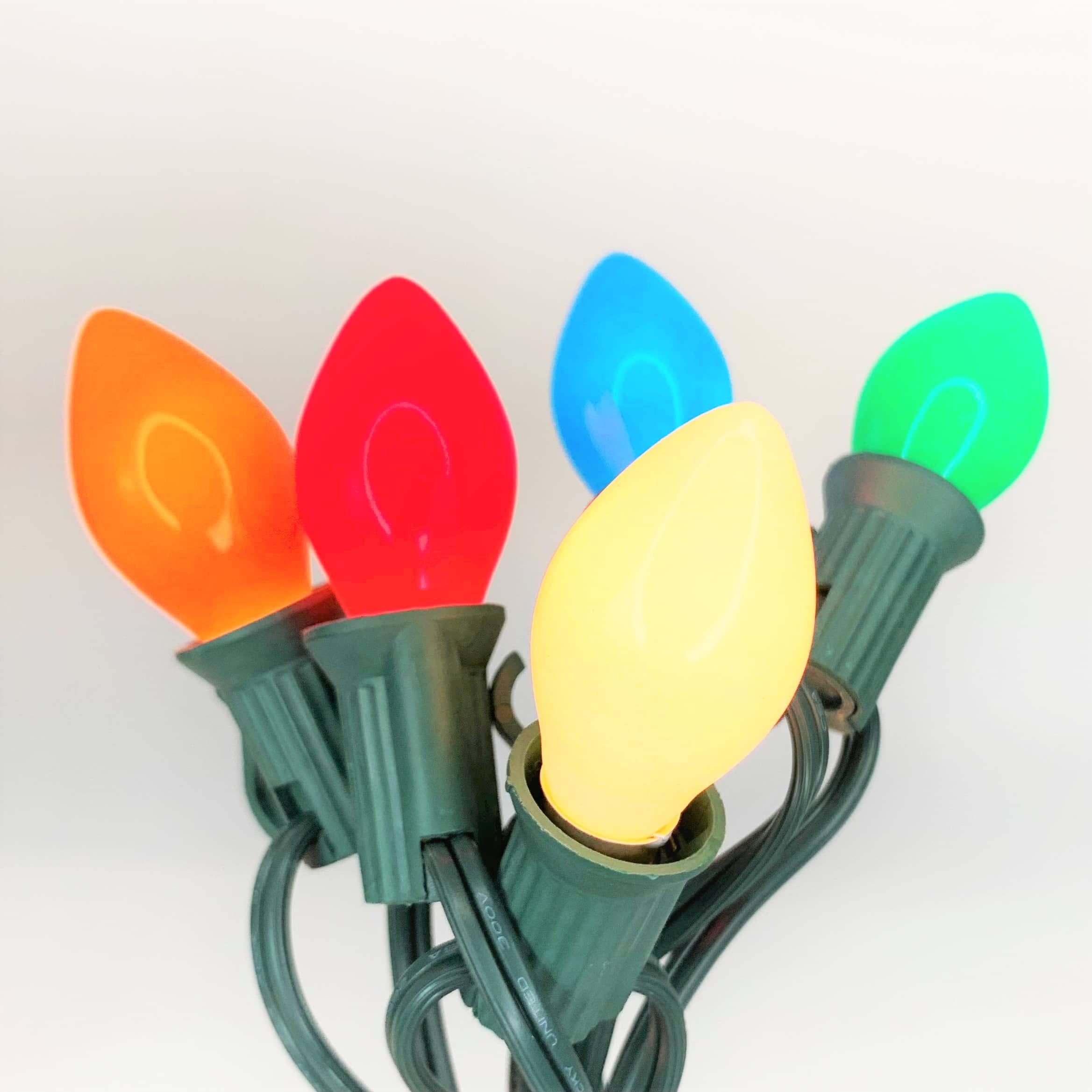 C7 25 ct. String Lights Ceramic Multi-Colored